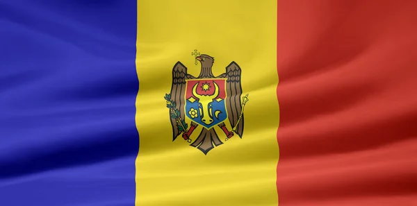 Flagga i Moldavien — Stockfoto