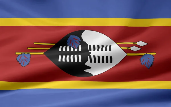 Прапор Свазіленду — стокове фото