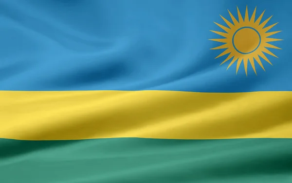 Flagge Ruandas — Stockfoto