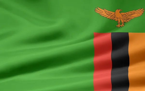 Флаг Замбии — стоковое фото