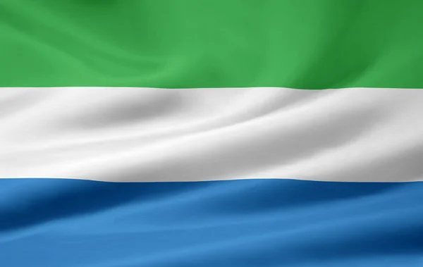 Прапор Сьєрра - Леоне — стокове фото