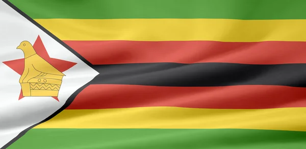 Zimbabwes flagg – stockfoto