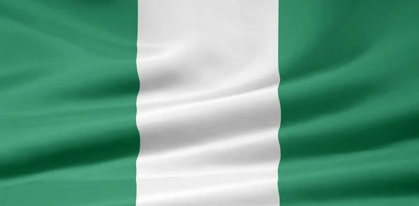 ナイジェリアの国旗 — ストック写真