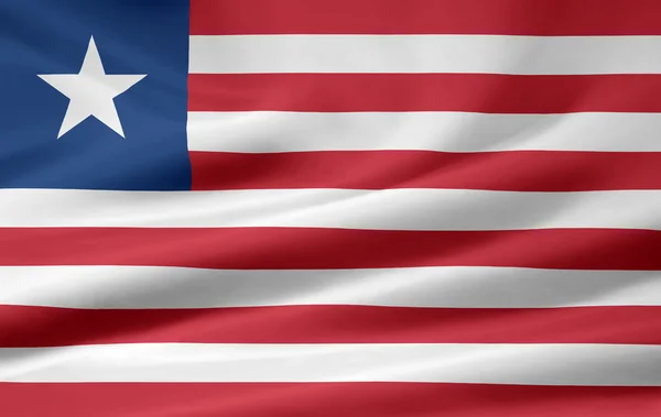 Flaga Liberii — Zdjęcie stockowe