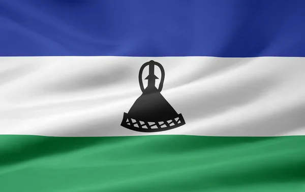 Flag of Lesotho — Stock Photo, Image