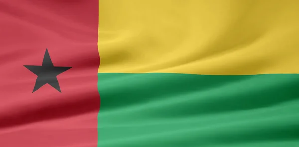 Флаг Гвинеи Бисау — стоковое фото