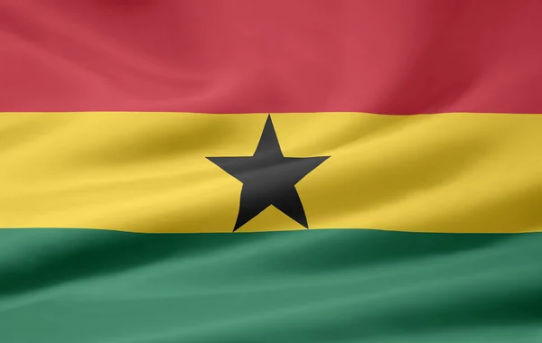 Flagge von Ghanas — Stockfoto