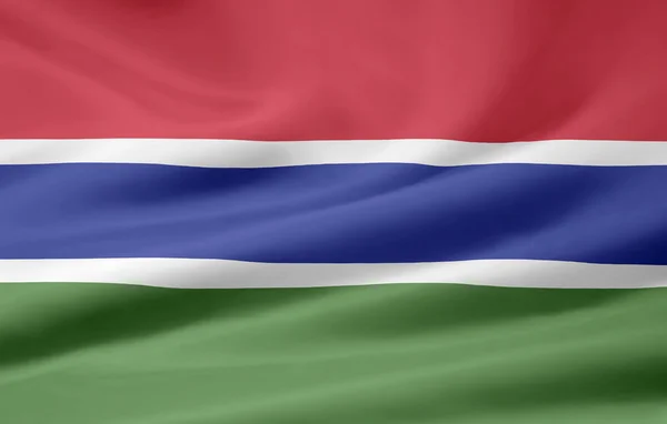 Gambiya Bayrağı — Stok fotoğraf