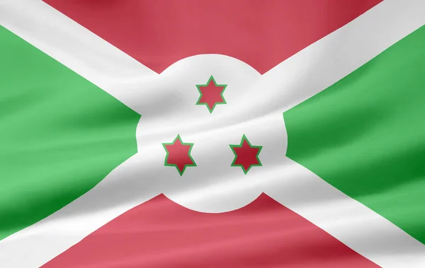 Flagge Burundis — Stockfoto