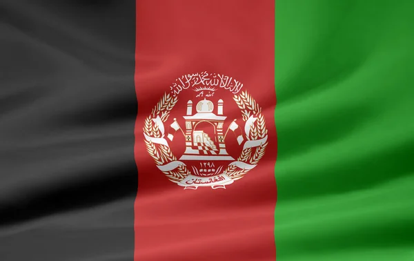 Σημαία του Αφγανιστάν — Φωτογραφία Αρχείου