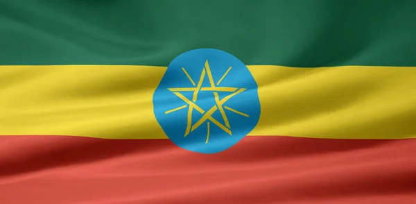 Флаг Эфиопии — стоковое фото