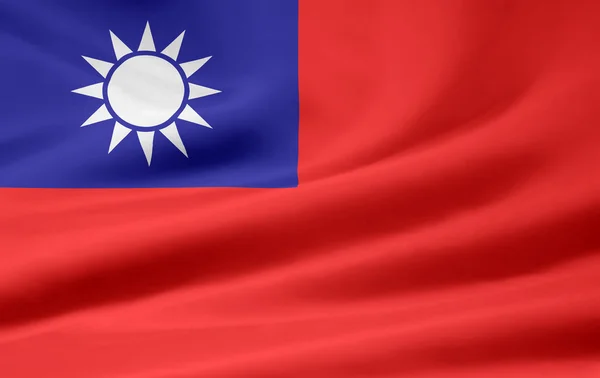 stock image Flag of Taiwan