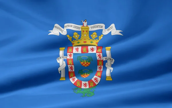 Flagge von Melilla — Stockfoto