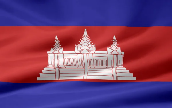 Flaga Kambodży — Zdjęcie stockowe