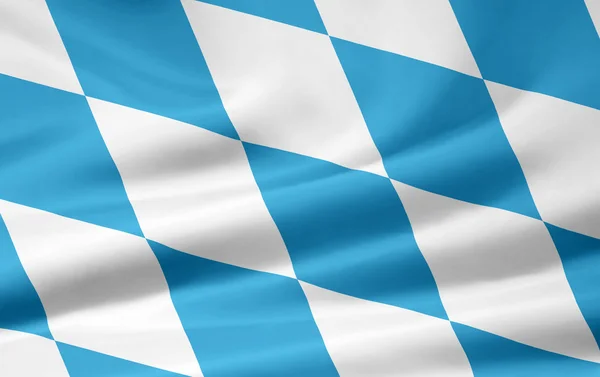Flag of Bavaria - official lozengy size — Stock Photo, Image