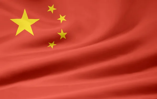 Σημαία της Κίνας — Φωτογραφία Αρχείου
