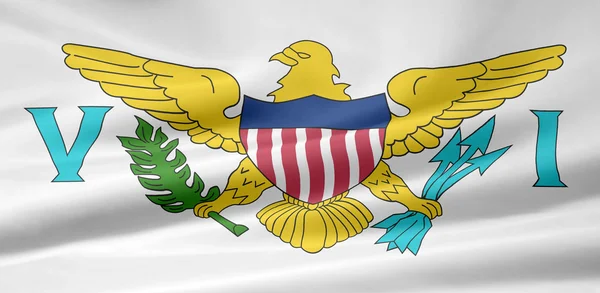 Flagge der Vereinigten Staaten jungfräuliche Insel — Stockfoto