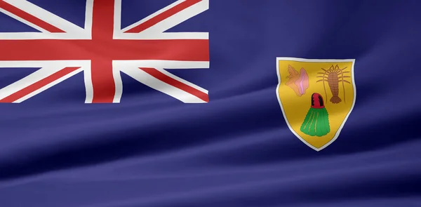 Turk och Caicosöarnas flagga — Stockfoto