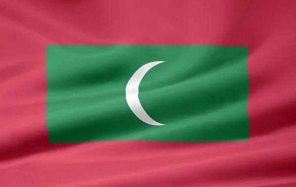 Flaga maledivs — Zdjęcie stockowe