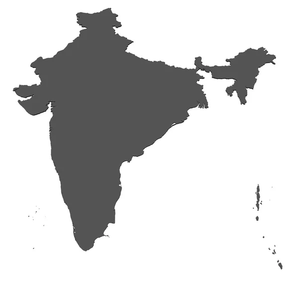 stock image Map of India - isolated