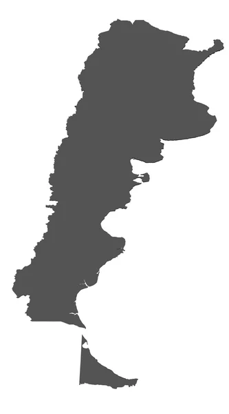 Carte de l'Argentine - isolée — Photo