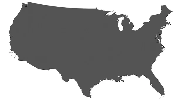 stock image Map of USA - isolated