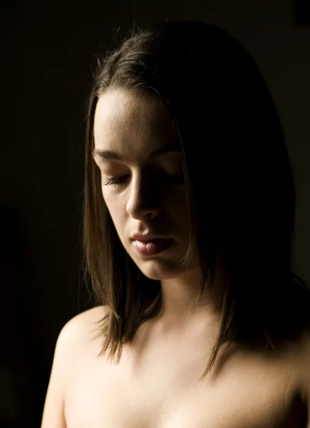 Portré egy fiatal nőről — Stock Fotó