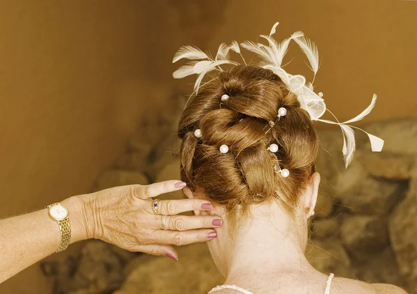 Brides Hair — Stock Photo, Image