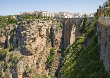 Tajo Bridge Ronda Spain clipart