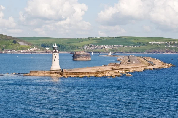 Plymouth Harbour entrance — Stock Photo, Image
