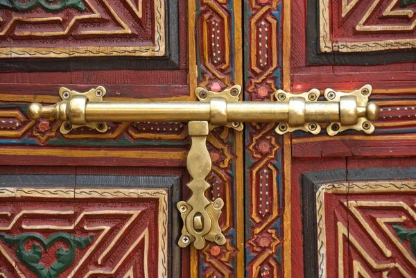 Brass Door bolt — Stock Photo, Image