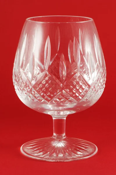 Křišťálové sklo brandy pohár — Stock fotografie