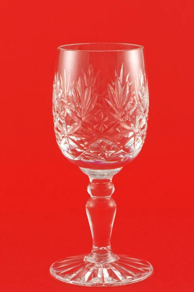 Kristall glas vin bägare — Stockfoto