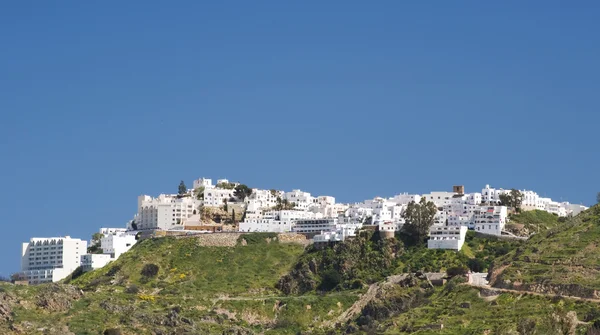 Vista panoramica del villaggio di Mojacar Spagna — Foto Stock