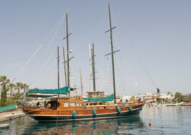kos town Limanı, ahşap tekne