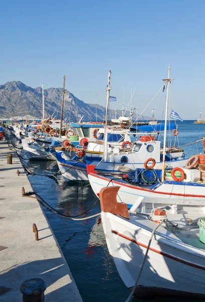 Yunan balıkçı tekneleri — Stok fotoğraf