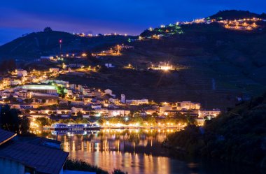 Pinhao Town River Douro Portugal clipart