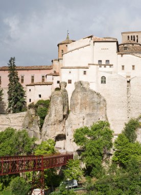 Cuenca eski şehir la mancha İspanya