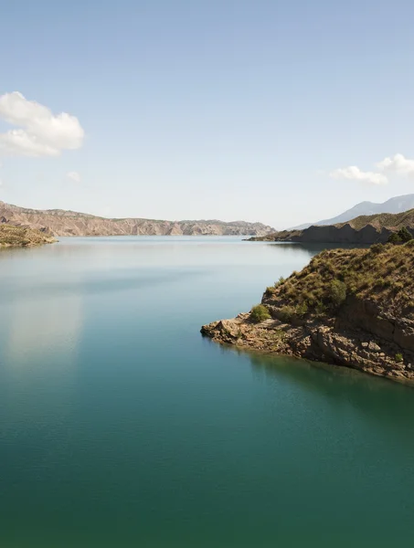 Jezioro negratin Hiszpania — Zdjęcie stockowe