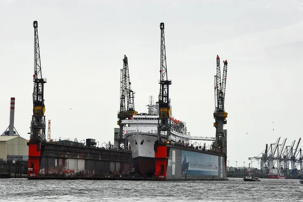 Muelles Puerto de Hamburgo — Foto de Stock