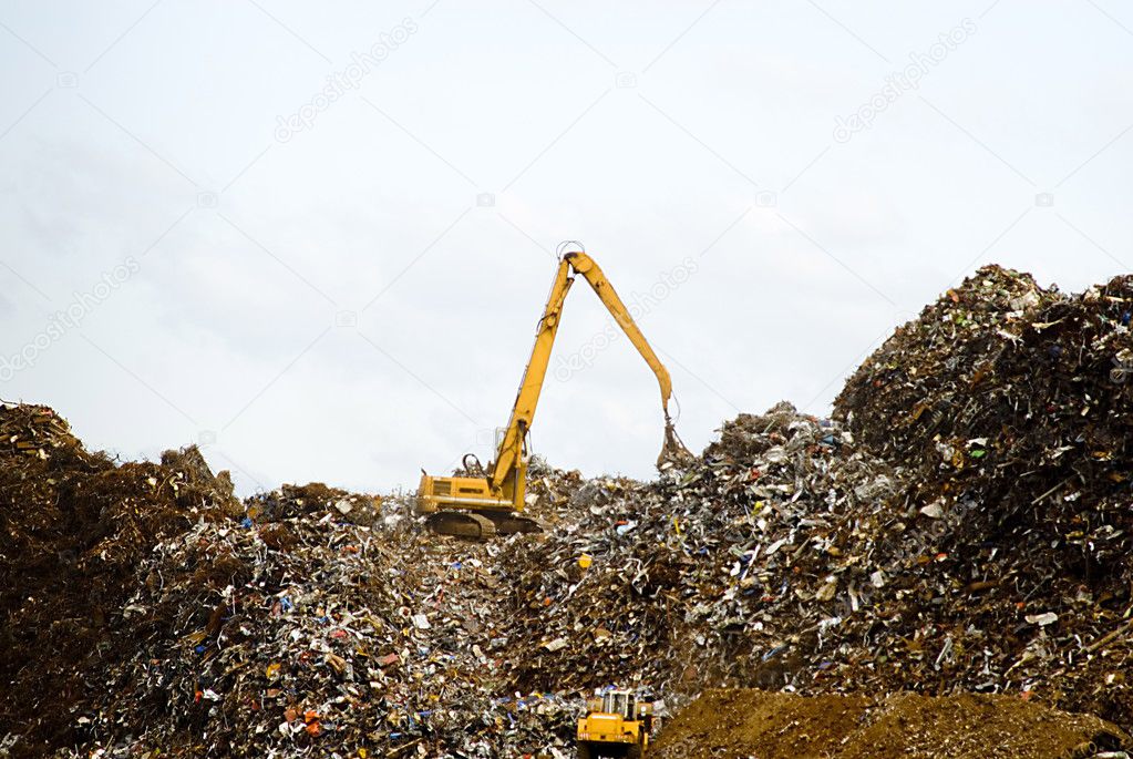 Work on a waste disposal — Stock Photo © fancyfocus #3332225