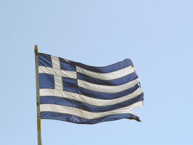 Greek flag clipart