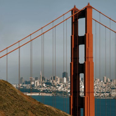 Golden Gate and San Francisco clipart