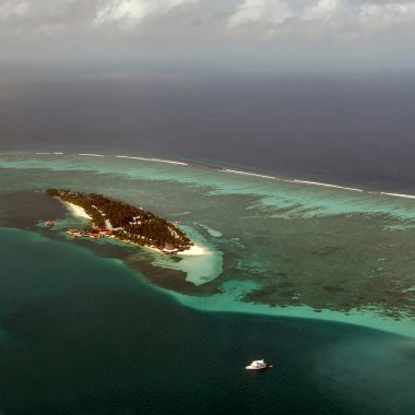 Atoll in Maldives clipart