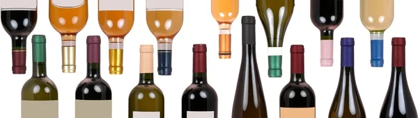 Şarap şişeleri kompozisyon — Stok fotoğraf