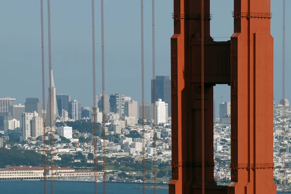 Goldenes Tor und San Francisco — Stockfoto