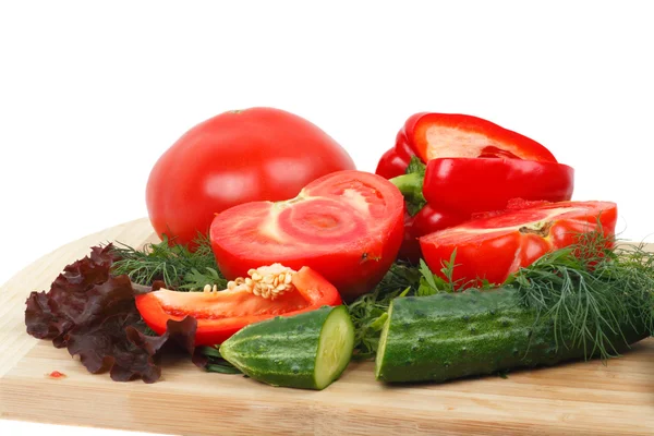 Ingredienti per insalata di verdure — Foto Stock