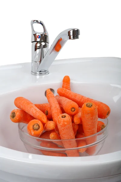 Zanahoria lavada — Foto de Stock