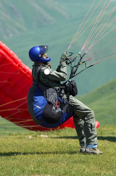 Skydiver am Start — Stockfoto