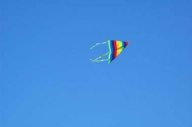 Kite in sky clipart